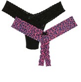 Thumbnail for your product : Hanky Panky 'After Midnight - Naughty & Nice' Thong (2-Pack)