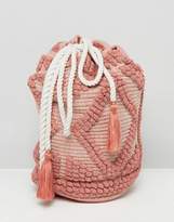 Thumbnail for your product : South Beach Drawstring Shoulder Bag In Lullaby Pink