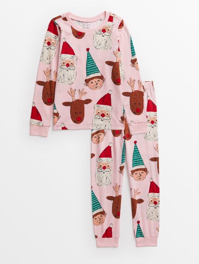 Pink Santa Pink Family Pajamas Tu Pink Kids' Christmas Family Pink