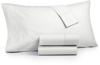 Martha Stewart Collection 100% Cotton Percale 400 Thread Count 3 Pc. Sheet Set, Twin, Created for Macy's Bedding