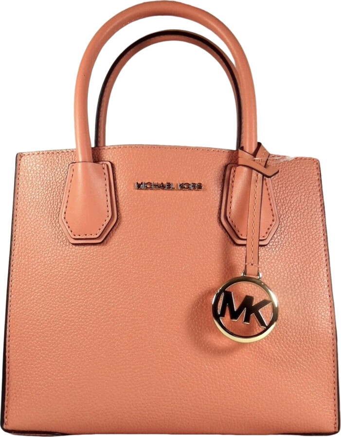 Michael Kors Mercer Medium MK Brown Signature Messenger Satchel Bag  Crossbody - ShopperBoard