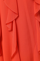 Thumbnail for your product : Diane von Furstenberg Ruffled Georgette Maxi Wrap Dress