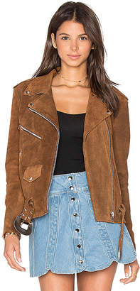 Understated Leather x REVOLVE Western Suede Moto Jacket