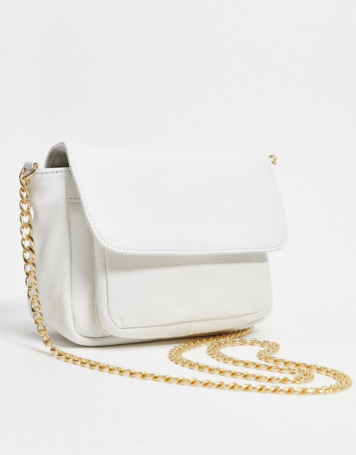 Urban Code Urbancode leather cross body bag in white - ShopStyle