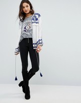 Thumbnail for your product : Raga Santorini Embroidered Tie Blouse
