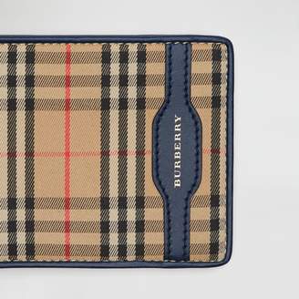 Burberry 1983 Check and Leather International Bifold Wallet