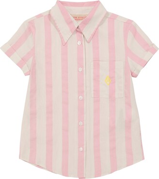 The Animals Observatory Striped short-sleeved cotton shirt