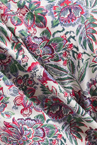 Thumbnail for your product : Vanessa Bruno Belted Floral-print Cotton-poplin Mini Dress