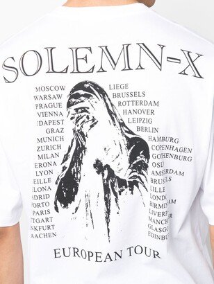 Raf Simons Solemn X oversized graphic-print T-shirt - ShopStyle