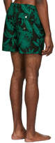 Thumbnail for your product : Bather Black Tropical Palms Swim Shorts
