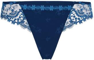 Simone Perele Lace Embroidered Thong