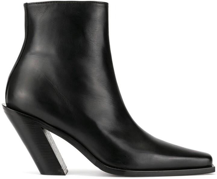 high heel western booties