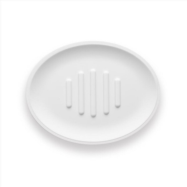Sttelli SttelliBelizeWhitePlasticSoapDish