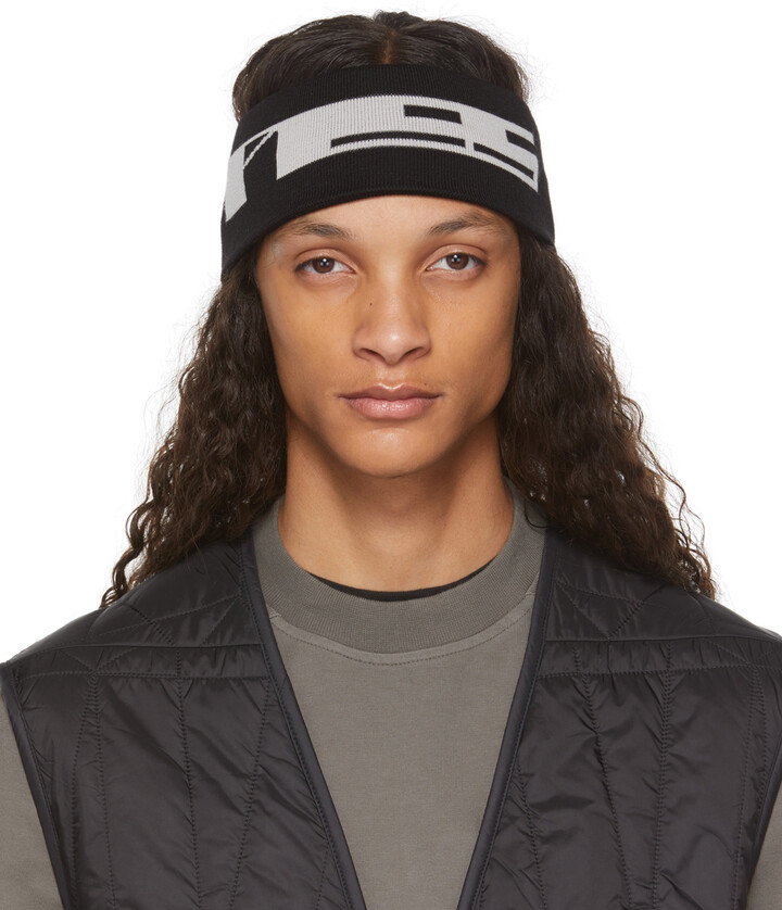 RICK OWENS DRKSHDW HRDR HEADBAND ヘアバンド Rick Owens DRKSHDW Black 'HRDR' Headband Rick Owens Drkshdw