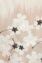 Thumbnail for your product : Carine Gilson Sakura floral-print silk-satin shorts