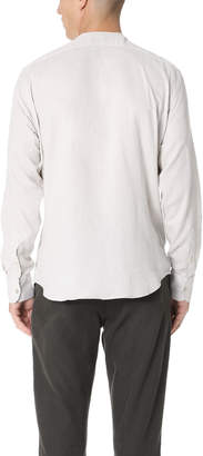 Freemans Sporting Club Long Sleeve Band Collar Shirt