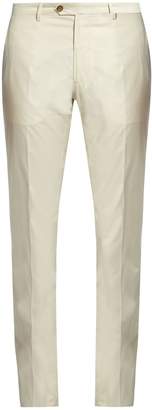 Etro Straight-leg cotton-blend chino trousers