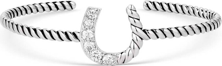 Montana Silversmiths Women's Roping Luck Cuff Bracelet In Silver