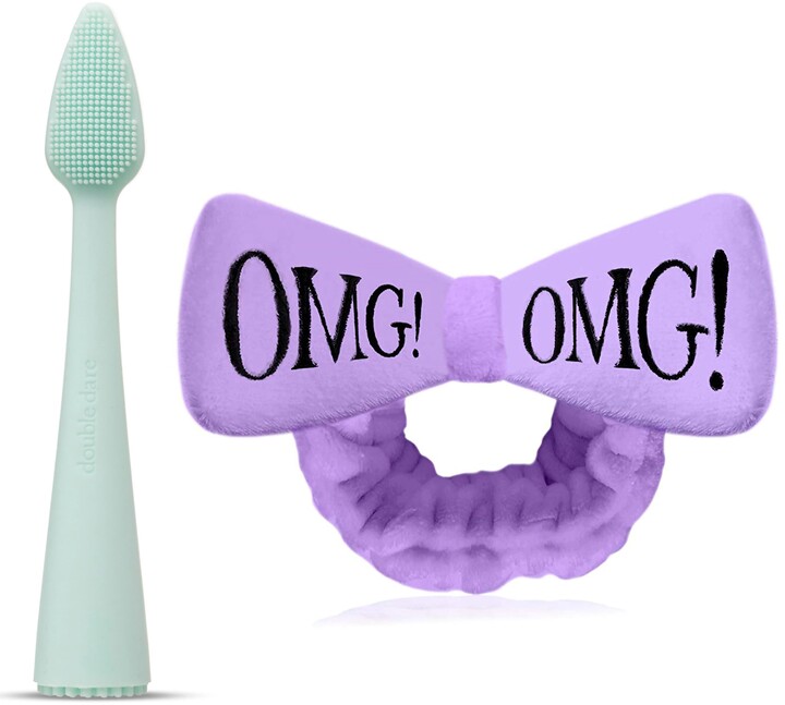 OMG! Double Dare Spa I.M. BUDDY MINI MultiFunctional Facial Scrubber Brush & Headband