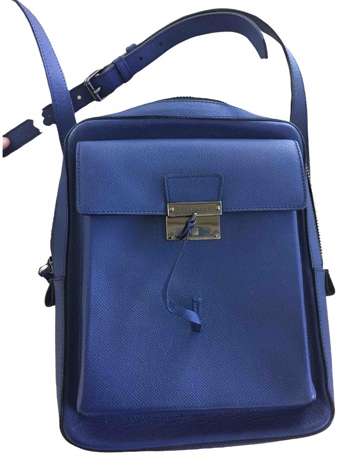 burberry blue leather bag