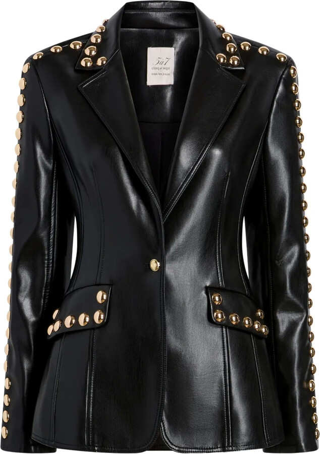 Button-Embellishment Blazer