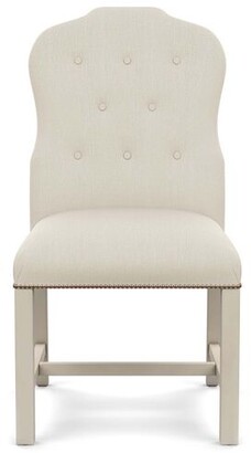 Bunny Williams Home Jack Side Chair - Natural Diamond Linen Ivory