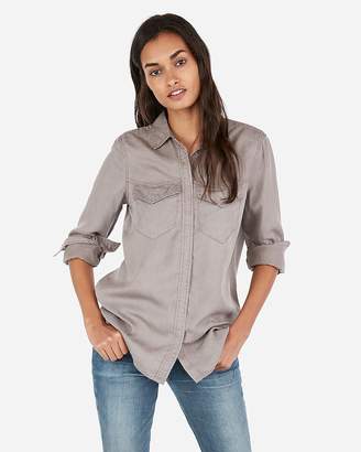 express women's button down shirts