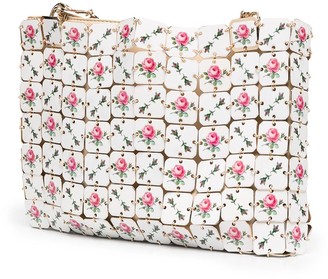 Paco Rabanne Laser Cut Floral Print Shoulder Bag