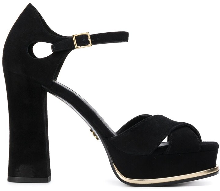 MICHAEL Michael Kors Black Platform Sandals For Women | Shop the world's  largest collection of fashion | ShopStyle UK