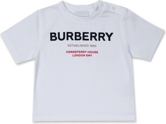 Burberry Children Logo Printed Crewneck T-Shirt