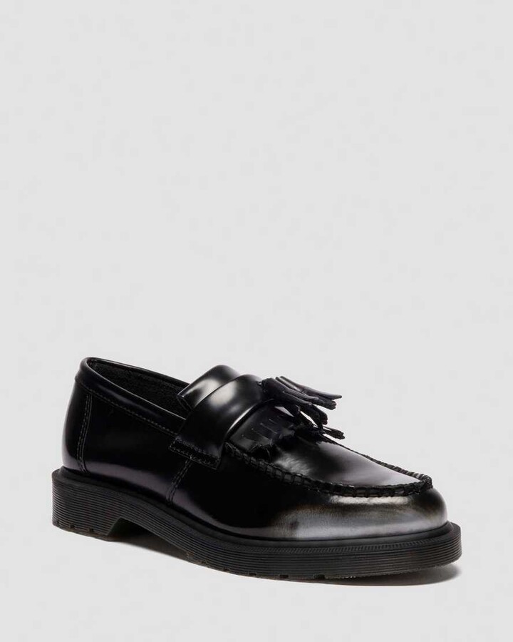 Dr. Martens Adrian Tassel Arcadia Rub Off Leather Loafers