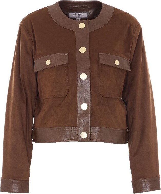 Urban Code Urbancode Contrast Trim Snap-Button Jacket