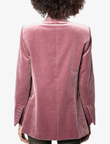 Thumbnail for your product : Zadig & Voltaire Visko double-breasted velvet blazer