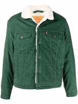 levis sherpa jacket green