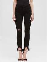 Thumbnail for your product : L'Agence The High Line Deconstructed Skinny In Saturated Black