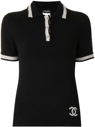 Chanel Pre Owned 2004 CC logo polo shirt - ShopStyle Tops