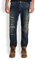 Thumbnail for your product : Hudson Byron Selvage Straight-Leg Jeans