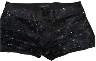 Patrizia Pepe Black Glitter Shorts for Women