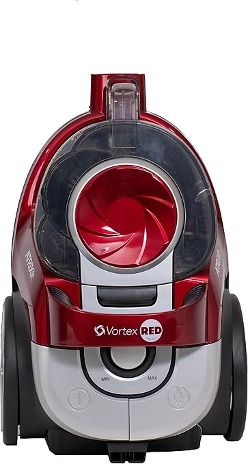 Atrix Vortex Red Canister Vacuum, Bagless, Red (VR25BCV)