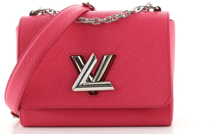 Louis Vuitton Pink EPI Twist Bag mm Silver Hardware