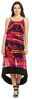 Thumbnail for your product : Kensie Blurry Brush Strokes Maxi Dress