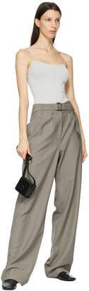 Lemaire Taupe Wool Loose Pants