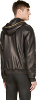 Thumbnail for your product : Giuseppe Zanotti Black Leather Hoodie