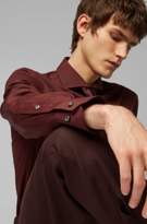 Thumbnail for your product : BOSS Slim-fit shirt in cotton-rich poplin