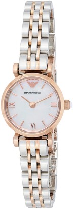 Emporio Armani Women's Quartz Watch with Stainless Steel Strap Multicolor  10 (Model: AR1764) - ShopStyle