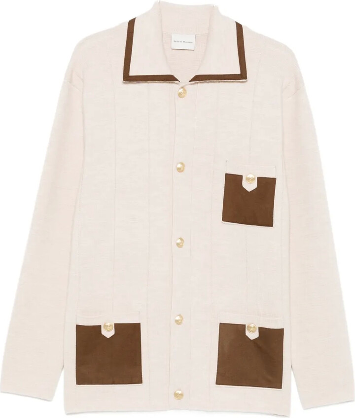 Drôle De Monsieur Buttoned-Pocket Cardigan