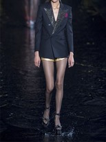 Thumbnail for your product : Saint Laurent High Waist Leather Shorts
