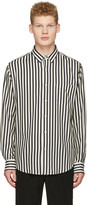 Thumbnail for your product : Ami Alexandre Mattiussi Off-white Striped Patch Pocket Shirt