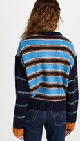 Thumbnail for your product : Stine Goya Ash, 1344 Stripes Fluffy Knit Cardigan