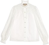 Thumbnail for your product : Gucci Cotton floral lace shirt